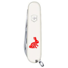 Швейцарский нож Victorinox SPARTAN ZODIAC 91мм/12 функций, белые накладки, Бенгальский Кролик красный - изображение 4