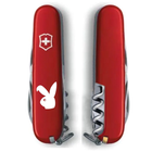 Швейцарський ніж Victorinox SPARTAN ZODIAC 91мм/12 функцій, червоні накладки, Бойовий Кролик білий - зображення 2