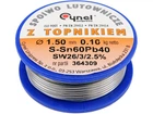 Припій Sn60Pb40 з флюсом d=1.5 мм/(100 гр) CYNEL (76814)
