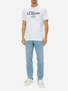 T-shirt męski bawełniany s.Oliver 10.3.11.12.130.2152232-01D2 S Biały (4099975523801) - obraz 3