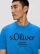 T-shirt męski bawełniany s.Oliver 10.3.11.12.130.2152232-55D1 M Niebieski (4099975524051) - obraz 4