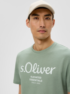 T-shirt męski bawełniany s.Oliver 10.3.11.12.130.2152232-72D1 M Miętowy (4099975524235) - obraz 4