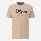 T-shirt męski bawełniany s.Oliver 10.3.11.12.130.2152232-82D1 S Beżowy (4099975524280) - obraz 5