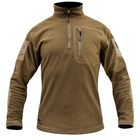 Толстовка флисовая Armoline 1/4 Zip TRAVEL DEFENCE Coyote. L