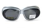 Окуляри захисні з ущільнювачем Global Vision Outfitter Metallic (gray) Anti-Fog, чорні в сірій оправі - зображення 3