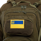 Шеврон патч на липучке "Флаг Украины с гербом" TY-9925 желтый-голубой - изображение 5