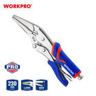 Клещи зажимные прямые (длинный нос) WORKPRO 250 мм CR-V PRO PLUS WP231076