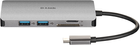 Wieloportowa przejściówka D-Link DUB-M810 8-in-1 USB-C Hub z HDMI/Ethernet/Card Reader/Power Delivery (DUB-M810) - obraz 2