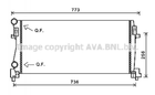 Радиатор охлаждения двигателя AVA COOLING VNA2344 Skoda Kodiaq, Octavia, Superb, Karoq; Volkswagen Touran, Passat, Tiguan, Golf; Audi A3; Seat Leon 5QM121251F, 5Q0121251GL, 5Q0121251ES