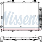 Радиатор охлаждения двигателя NISSENS 62666A Mercedes E-Class 2105000903, 2105000003, A2105000003