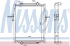 Радіатор охолодження двигуна NISSENS 63781A 5001853068, 5001855885, 5001856557