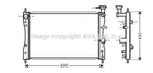 Радіатор охолодження двигуна AVA COOLING MTA2172 Mitsubishi Colt 4545000703, 4545000803, 4545001503