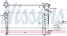 Радиатор охлаждения двигателя NISSENS 61313 Peugeot 306; Citroen Xsara 133045, 1331CS, 1330C7