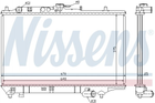 Радиатор охлаждения двигателя NISSENS 63390 0K24A15200A, 0K20115200B, OK20115200B