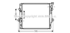 Радиатор охлаждения двигателя AVA COOLING TO2367 Toyota Land Cruiser 1640031350, 1640031351, 1640031352