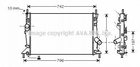 Радиатор охлаждения двигателя AVA COOLING FDA2370 Ford C-Max, Focus; Volvo V50, C30, S40, C70; Mazda 3 30741045, 30741094, 8603126