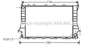 Радіатор охолодження двигуна AVA COOLING AIA2083 Audi A6, 100 4A0121251Q, 4A0121251L