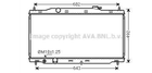 Радіатор охолодження двигуна AVA COOLING HD2307 Honda CR-V 19010R6FG51, 19010R6FG01, 19010R5AA51