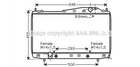 Радиатор охлаждения двигателя AVA COOLING DW2055 Chevrolet Evanda, Epica 96278702, 96475576, P96278702