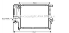 Радиатор охлаждения двигателя AVA COOLING BW2140 BMW 5 Series 1728769