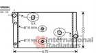 Радиатор охлаждения двигателя Van Wezel 06002410 BMW 5 Series, 6 Series, X6, 7 Series 17117805627, 17118509175