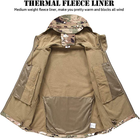 Тактическая куртка Soft Shell Multicam софтшел, армейская, мембранная, флисовая, демисезонная, военная, ветронепроницаемая куртка с капюшоном р.L - изображение 3