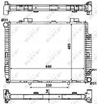 Радиатор охлаждения двигателя NRF 58159 Mercedes E-Class, C-Class 2105004603, 2105005303, 2105006003