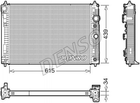 Радіатор охолодження двигуна DENSO DRM46045 214604GD0A