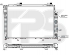 Радіатор охолодження двигуна FPS FP 46 A205 Mercedes C-Class 2025002203, 2025006703