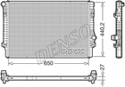 Радіатор охолодження двигуна DENSO DRM32049 Audi A3, TT; Skoda Octavia, Kodiaq, Superb; Volkswagen Passat, Tiguan, Golf, T-Roc, Touran; Seat Leon 5Q0121251EP, 5Q0121251ET, 5Q0121251FN