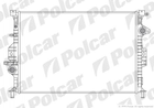 Радіатор охолодження двигуна Polcar 3219084 Ford Mondeo, S-Max, Focus, Galaxy, C-Max; Volvo S80, V70, S60, XC70, XC60, V60; Land Rover Freelander, Range Rover 1493774, 36000106, 36002414