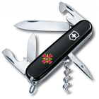 Нож Victorinox Spartan Army Black Емблема СВ ЗСУ (1.3603.3_W0020u)