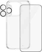 Комплект панель + скло Panzer Glass 3-in-1 Ultra-Wide Fit Protection для Apple iPhone 15 Pro прозорий (B1173+2810) - зображення 3