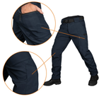 Тактичні зимові штани Camotec SoftShell Vent Темно-Сині 3XL - зображення 5