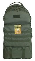 Тактический туристический крепкий рюкзак трансформер 40-60 литров олива MS - изображение 3