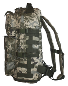 Тактичний військовий туристичний міцний рюкзак трансформер 40-60 літрів піксель - зображення 4