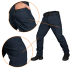 Тактичні зимові штани Camotec SoftShell Vent Темно-Сині S - зображення 5