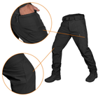 Тактичні зимові штани Camotec SoftShell Vent Чорні L - зображення 5