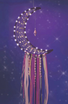 Набір для виготовлення біжутерії Make It Real фіолетовий ловець снів з лампочками (695929014179) - зображення 2
