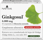 Натуральна харчова добавка Natysal Ginkgosul 60 капсул (8436020324291) - зображення 1