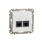 Два разъема RJ45 кат.5E UTP белый [SDD111452] ABS-UV Sedna Design&Element Шнейдер Электрик