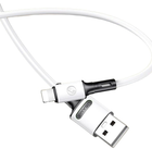 Kabel Usams U52 Lightning 2A Fast Charge 1m Biały (6958444988962) - obraz 1