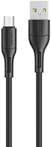 Kabel Usams U68 micro-USB 2A Fast Charge 1m Czarny (6958444969503) - obraz 1