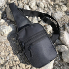 Тактическая сумка с кобурой / черный/ мужская/ месенджер/ Cordura - изображение 1