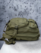 Рюкзак тактический Assault Army 25 литров 46x31x16 олива 8377 - изображение 4