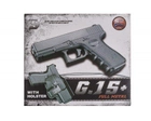 Страйкбольний пістолет Глок 17 (Glock 17) Galaxy G15+ з кобурою - зображення 1
