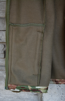 Флисовая кофта Кіраса уставная по требованиям ВСУ турецкая ткань Polartec 320 г/м.кв. хаки + мультикам 4XL (66-68) 412-5 - изображение 4