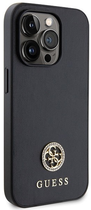 Etui plecki Guess Strass Metal Logo do Apple iPhone 14 Pro Max Black (3666339150716) - obraz 3