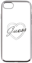 Панель Guess Signature Hearts для Apple iPhone 7 Сріблястий (3700740386538) - зображення 2