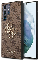 Панель Guess 4G Big Metal Logo для Samsung Galaxy S22 Ultra Коричневий (3666339046675) - зображення 1